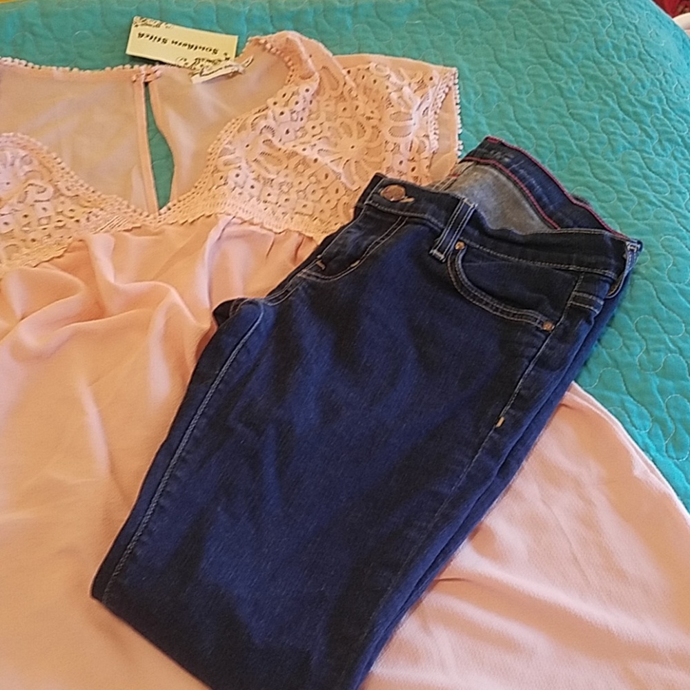 Kate spade skinny Jean's. Play hooky